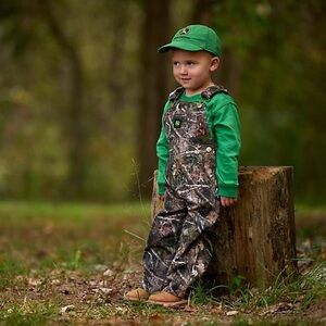 John Deere Boys Mossy Oak Camouflage Overalls